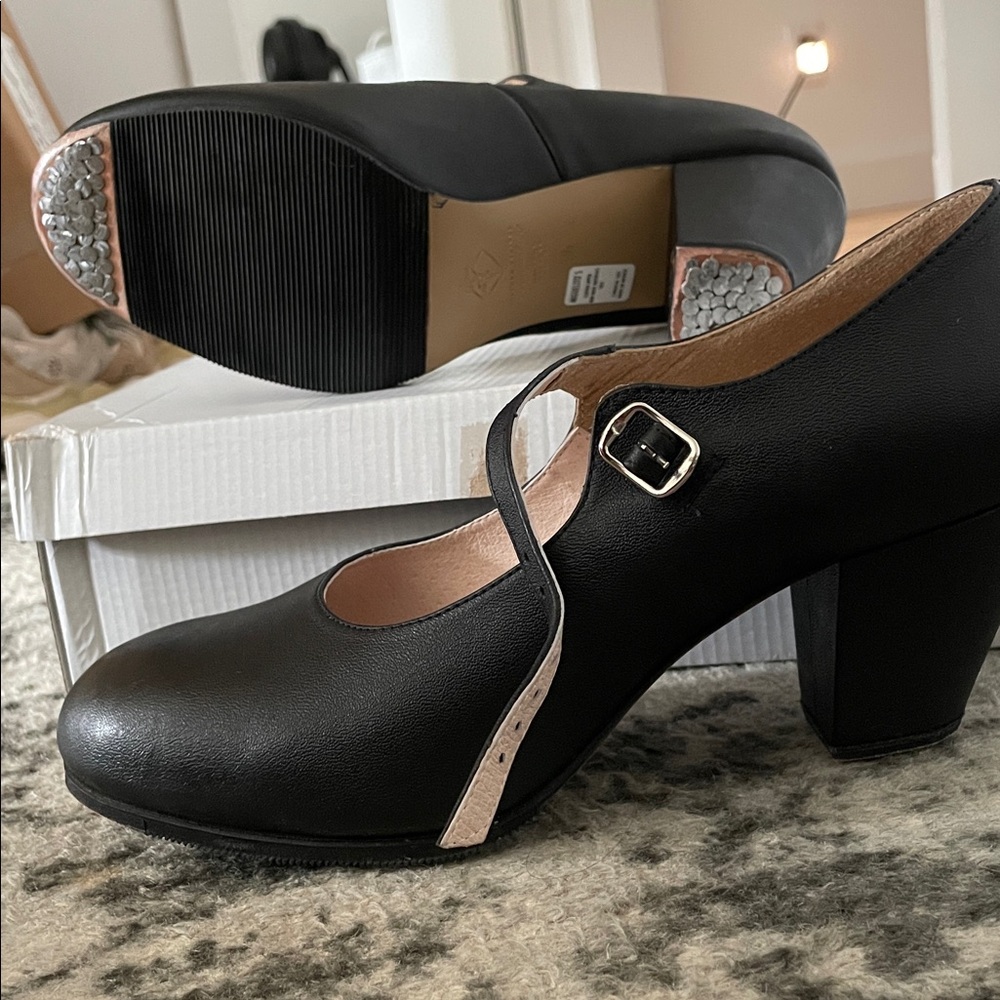 Classic Black Flamenco Shoes